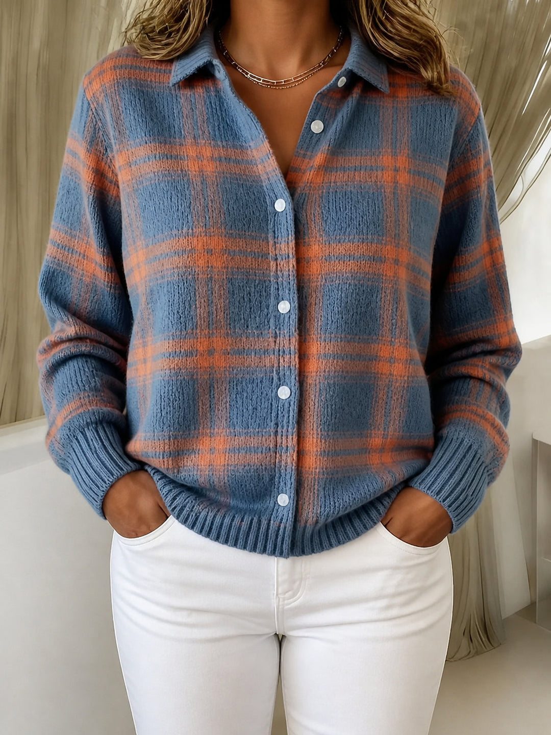 Camille | Plaid Cardigan