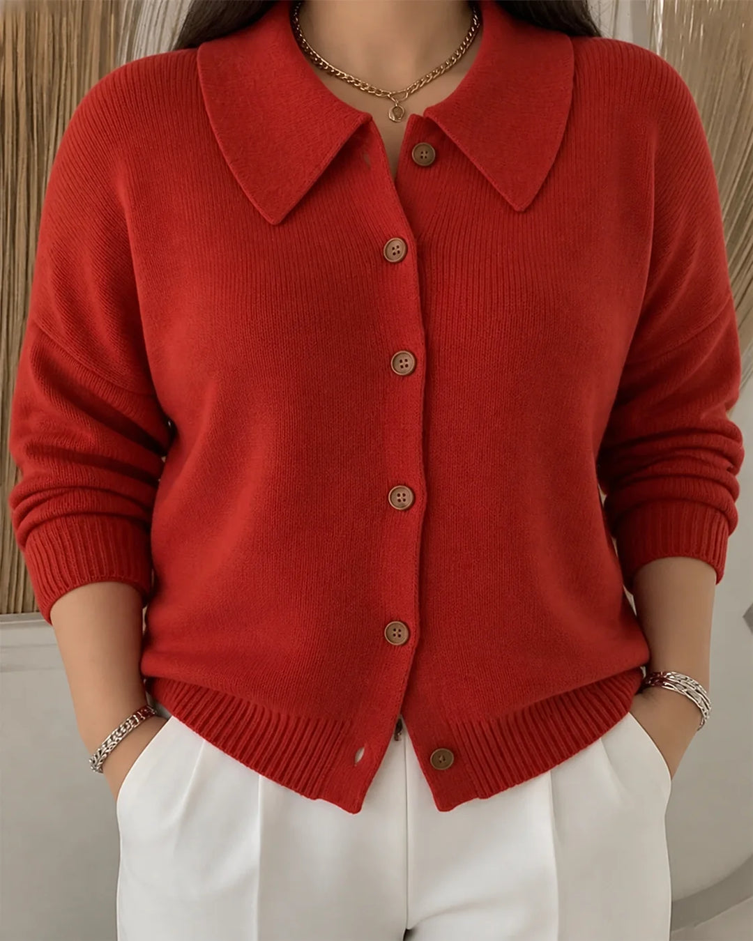 Vespera | Button Collar Cardigan
