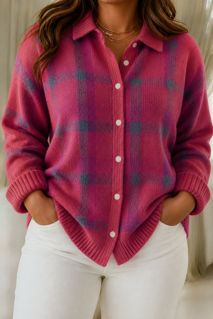 Camille | Plaid Cardigan