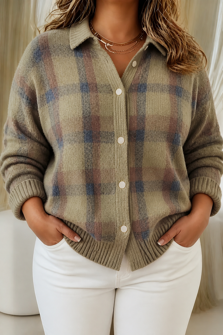 Camille | Plaid Cardigan