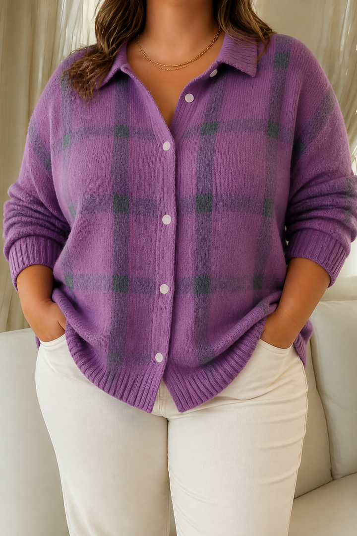 Camille | Plaid Cardigan