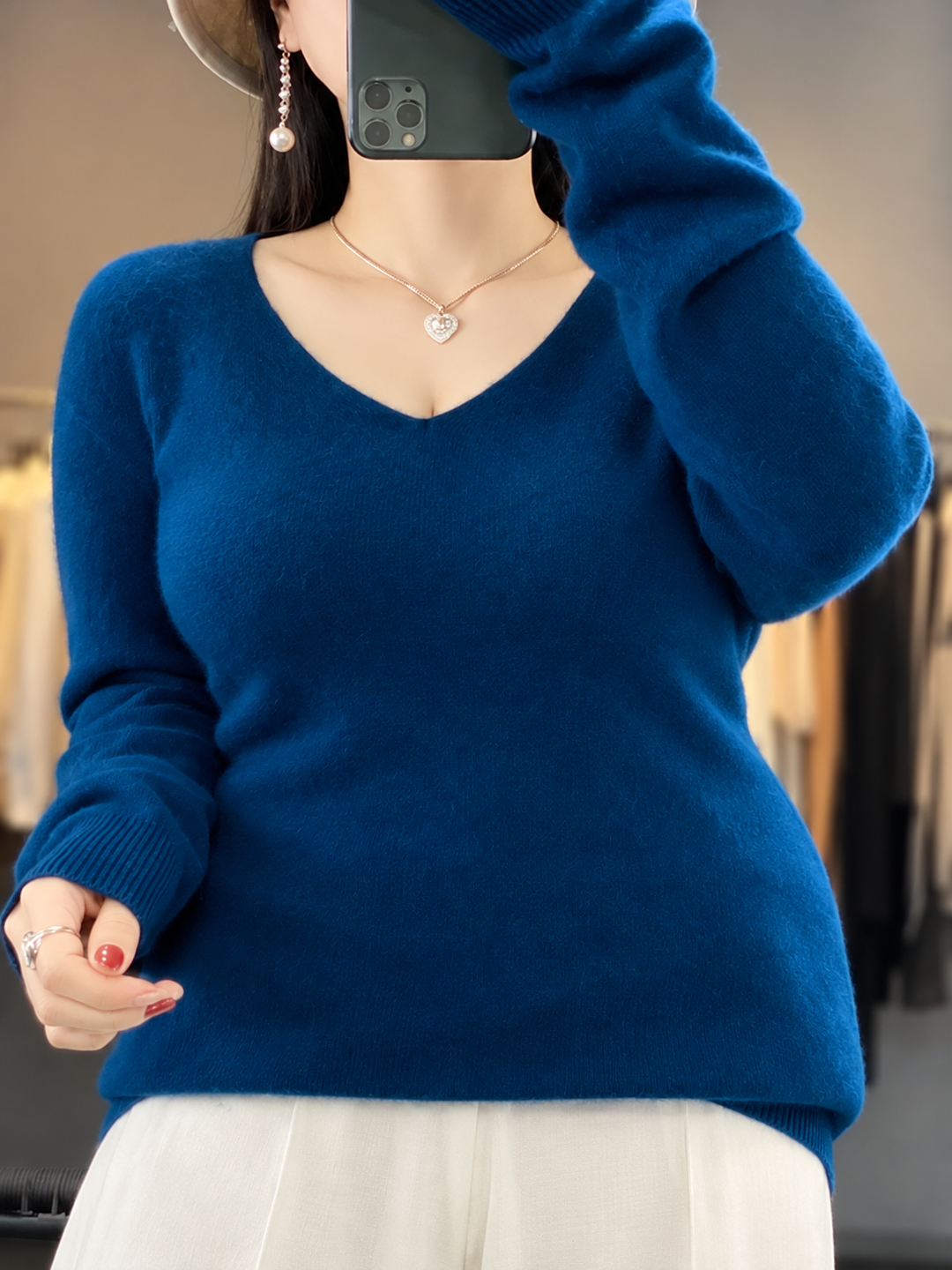 Sharon | Cashmere V-Neck Sweater