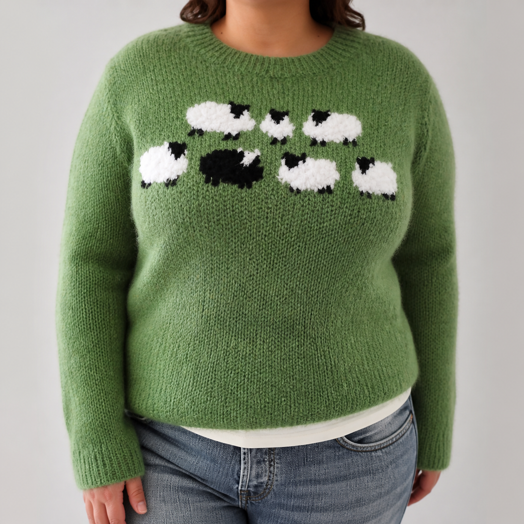 Stella - Retro Scandinavian knitted sweater