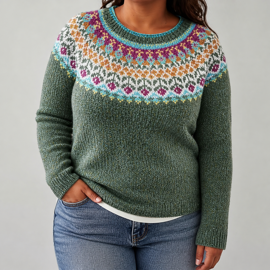 Sarah - Retro Scandinavian knitted sweater