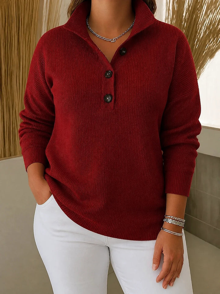 Florence | V-Neck Polo Sweater