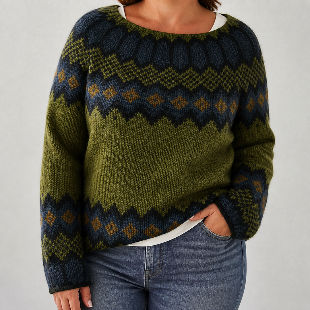Willow - Retro Scandinavian knitted sweater