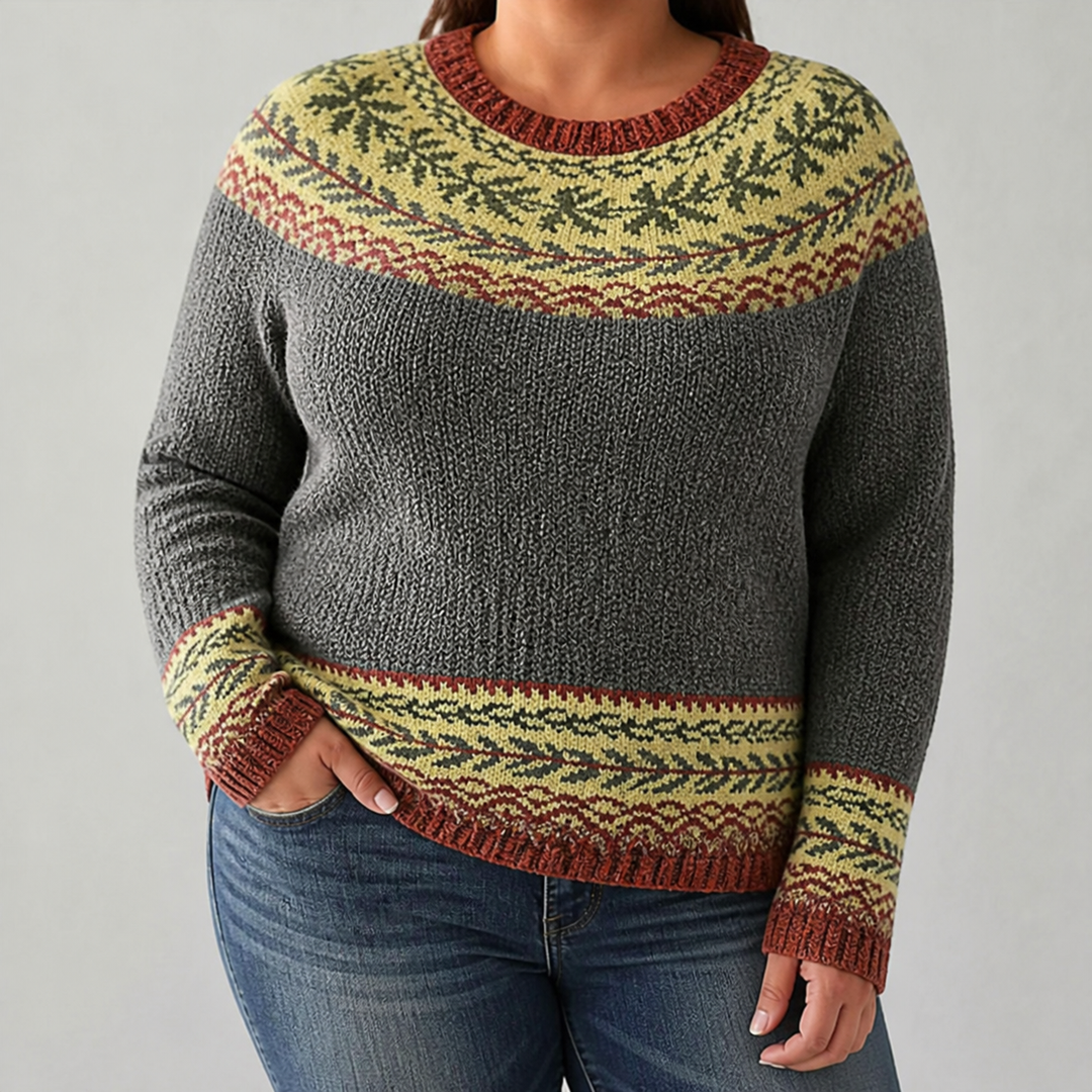 Ruby - Retro Scandinavian knitted sweater