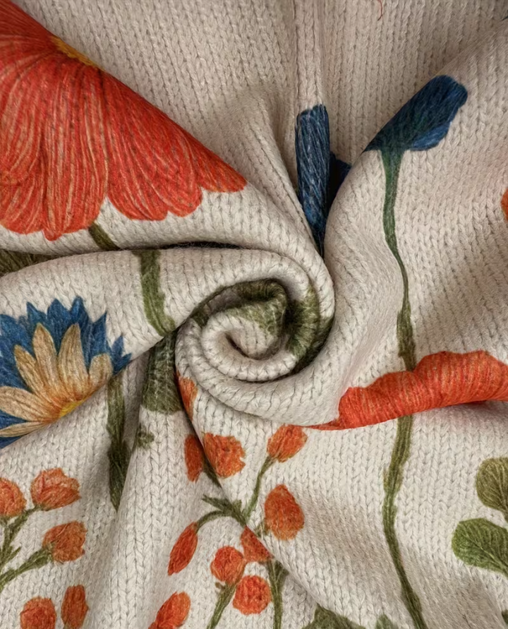 Sharon | Wildflower Meadow Zip Cardigan