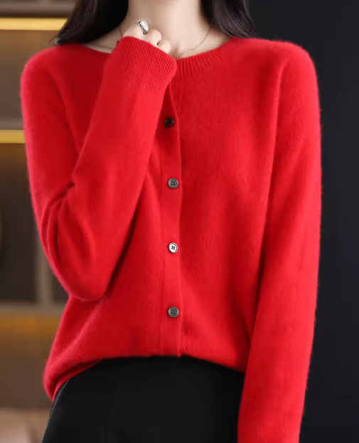 Patricia | Cashmere Button Cardigan