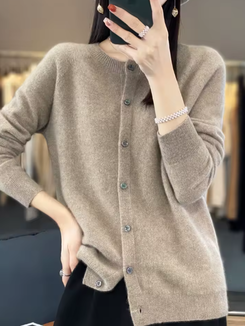 Patricia | Cashmere Button Cardigan