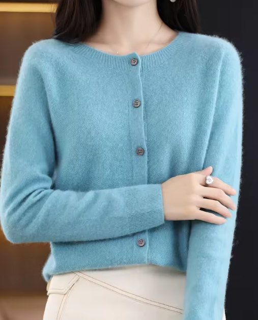 Patricia | Cashmere Button Cardigan