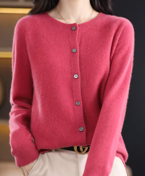Patricia | Cashmere Button Cardigan