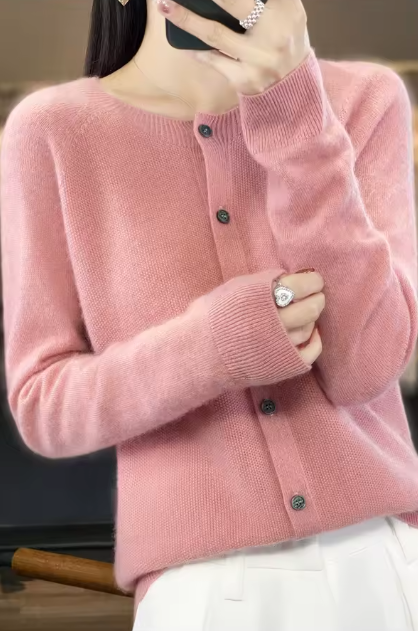 Patricia | Cashmere Button Cardigan