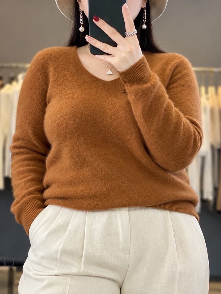 Sharon | Cashmere V-Neck Sweater