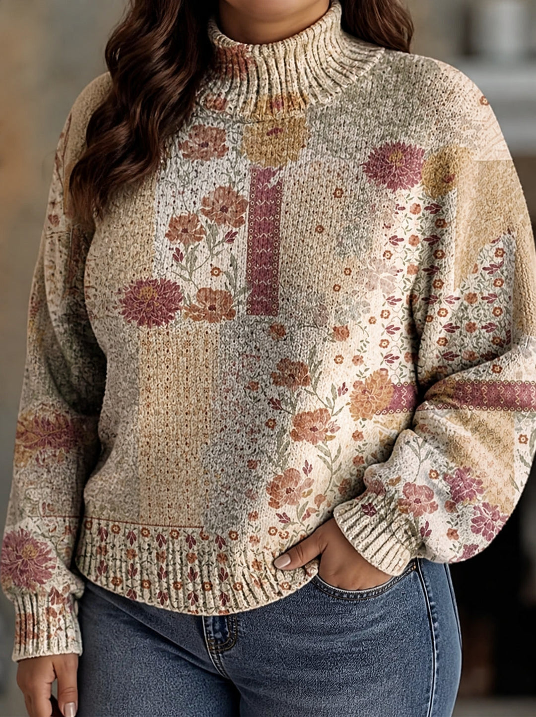 Linnea | Patchwork Garden Turtleneck